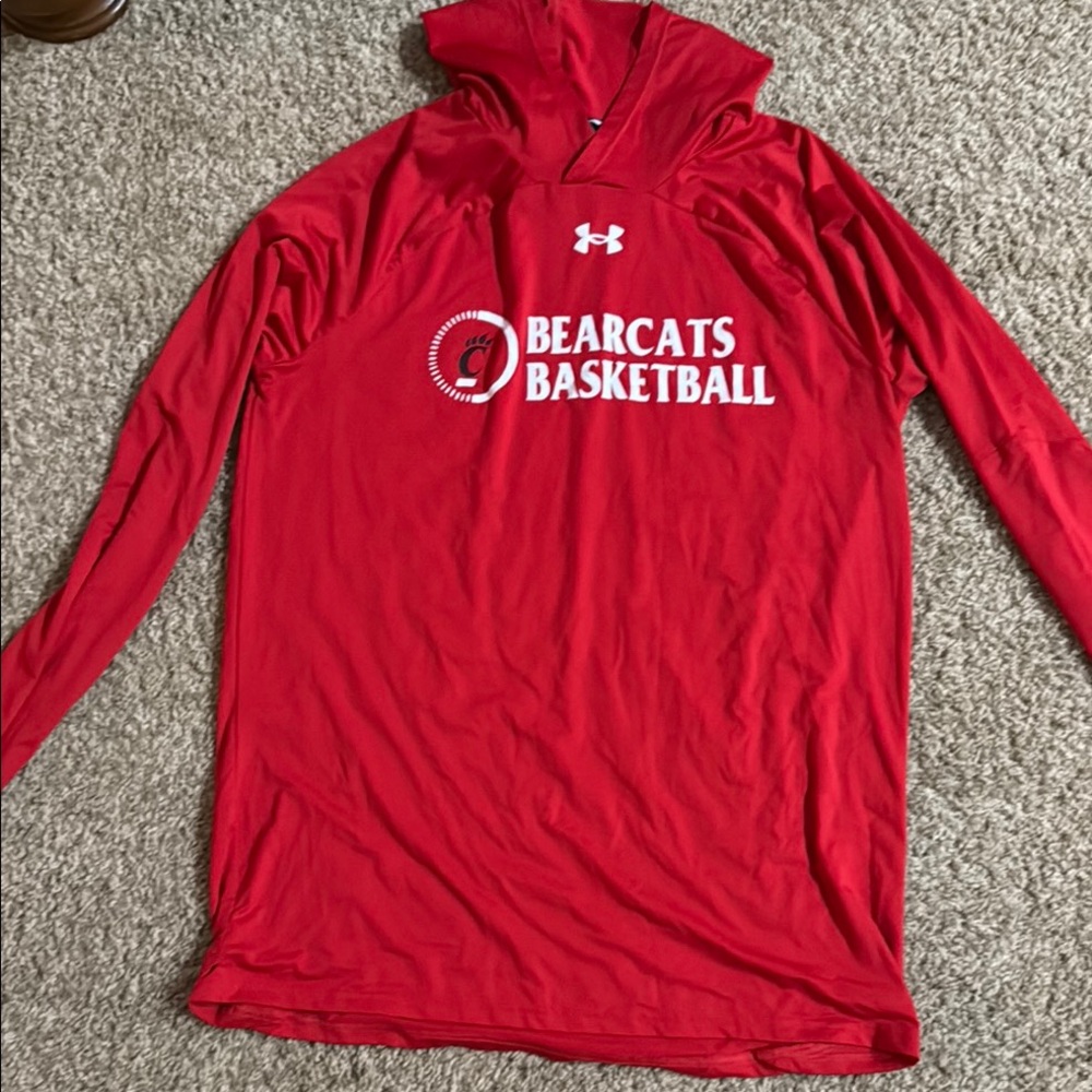 Under Armour Red Bearcats Basketball Hoodie